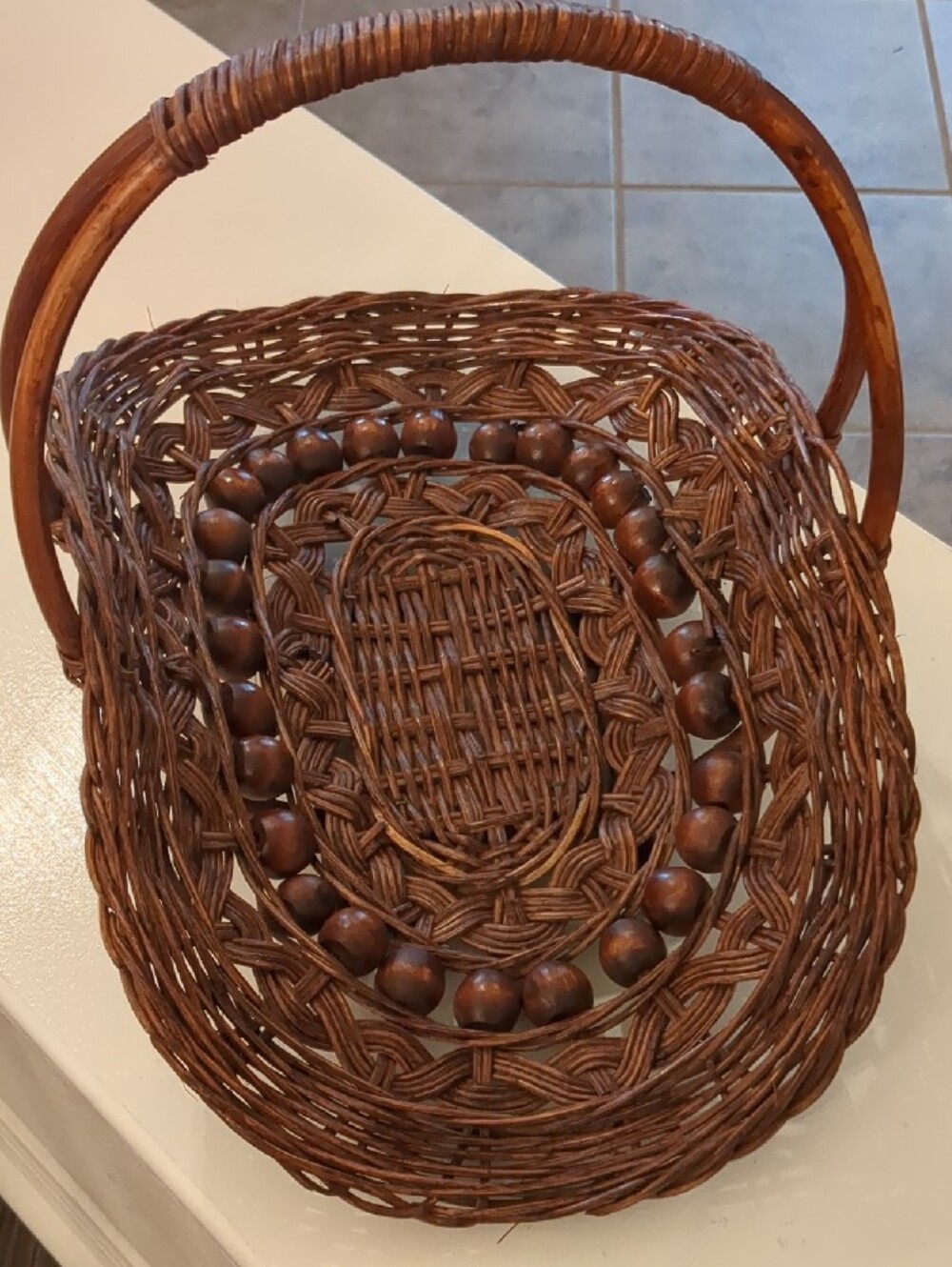 Beautiful Vintage Gathering Basket!